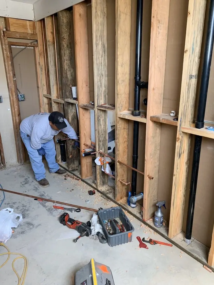 Commercial rough-in plumbing for Water Heater Replacement in O'Fallon